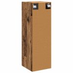 vidaXL Závesná kúpeľňová skriňa Staré drevo 33 x 34,5 x 60 cm – Obrázok 5
