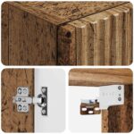 vidaXL Závesná kúpeľňová skriňa Staré drevo 33 x 34,5 x 60 cm – Obrázok 6