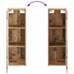 vidaXL Závesná kúpeľňová skriňa Staré drevo 33 x 34,5 x 60 cm – Obrázok 7