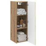 vidaXL Závesná kúpeľňová skriňa Dub artisan 33 x 34,5 x 60 cm – Obrázok 3
