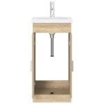 vidaXL Kúpeľňová skrinka s umývadlom Dub sonoma 42 x 40 x 84,5 cm – Obrázok 4