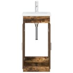 vidaXL Kúpeľňová skrinka s umývadlom Dymový dub 42 x 40 x 84,5 cm – Obrázok 4