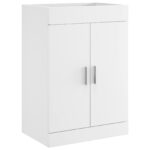 vidaXL Skriňa pod umývadlo do kúpeľne Biela 56 x 37,5 x 81 cm – Obrázok 2