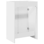 vidaXL Skriňa pod umývadlo do kúpeľne Biela 56 x 37,5 x 81 cm – Obrázok 6