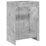 vidaXL Skriňa pod umývadlo do kúpeľne Betónovo sivá 56 x 37,5 x 81 cm – Obrázok 6