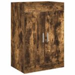 vidaXL Skriňa pod umývadlo do kúpeľne Dymový dub 56 x 37,5 x 81 cm – Obrázok 2