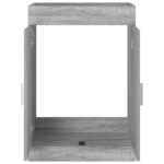 vidaXL Skriňa pod umývadlo do kúpeľne Sivý Sonoma 56 x 37,5 x 81 cm – Obrázok 4