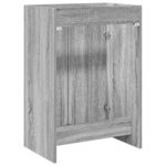 vidaXL Skriňa pod umývadlo do kúpeľne Sivý Sonoma 56 x 37,5 x 81 cm – Obrázok 6