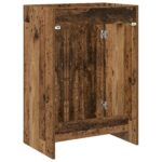 vidaXL Skriňa pod umývadlo do kúpeľne Staré drevo 56 x 37,5 x 81 cm – Obrázok 7