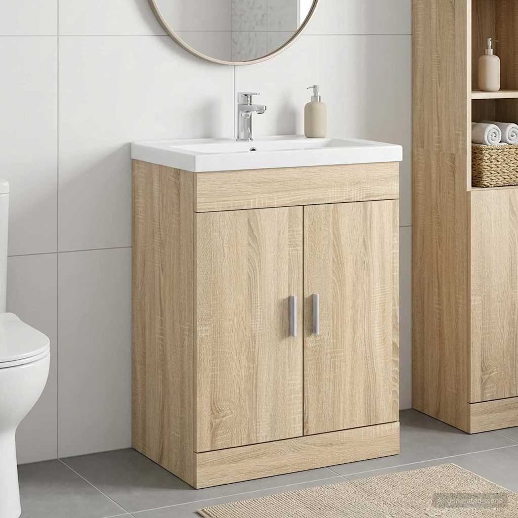 890690_1.jpg vidaXL Skriňa pod umývadlo do kúpeľne Dub sonoma 78,5 x 37,5 x 81 cm – Obrázok 1