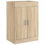 vidaXL Skriňa pod umývadlo do kúpeľne Dub sonoma 78,5 x 37,5 x 81 cm – Obrázok 2