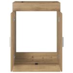 vidaXL Skriňa pod umývadlo do kúpeľne Dub artisan 78,5 x 37,5 x 81 cm – Obrázok 4