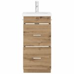 vidaXL Kúpeľňová skrinka s umývadlom Dub artisan 42 x 40 x 84,5 cm – Obrázok 3