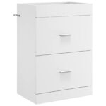 vidaXL Skriňa pod umývadlo do kúpeľne Biela 56 x 37,5 x 81 cm – Obrázok 2