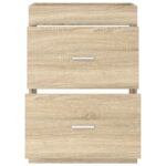 vidaXL Skriňa pod umývadlo do kúpeľne Dub sonoma 56 x 37,5 x 81 cm – Obrázok 4