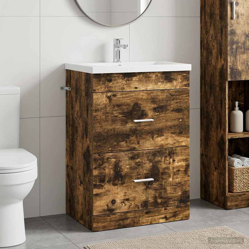 890708_1.jpg vidaXL Skriňa pod umývadlo do kúpeľne Dymový dub 56 x 37,5 x 81 cm – Obrázok 1