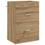 vidaXL Skriňa pod umývadlo do kúpeľne Dub artisan 56 x 37,5 x 81 cm – Obrázok 2