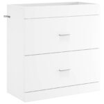 vidaXL Skriňa pod umývadlo do kúpeľne Biela 78,5 x 37,5 x 81 cm – Obrázok 2