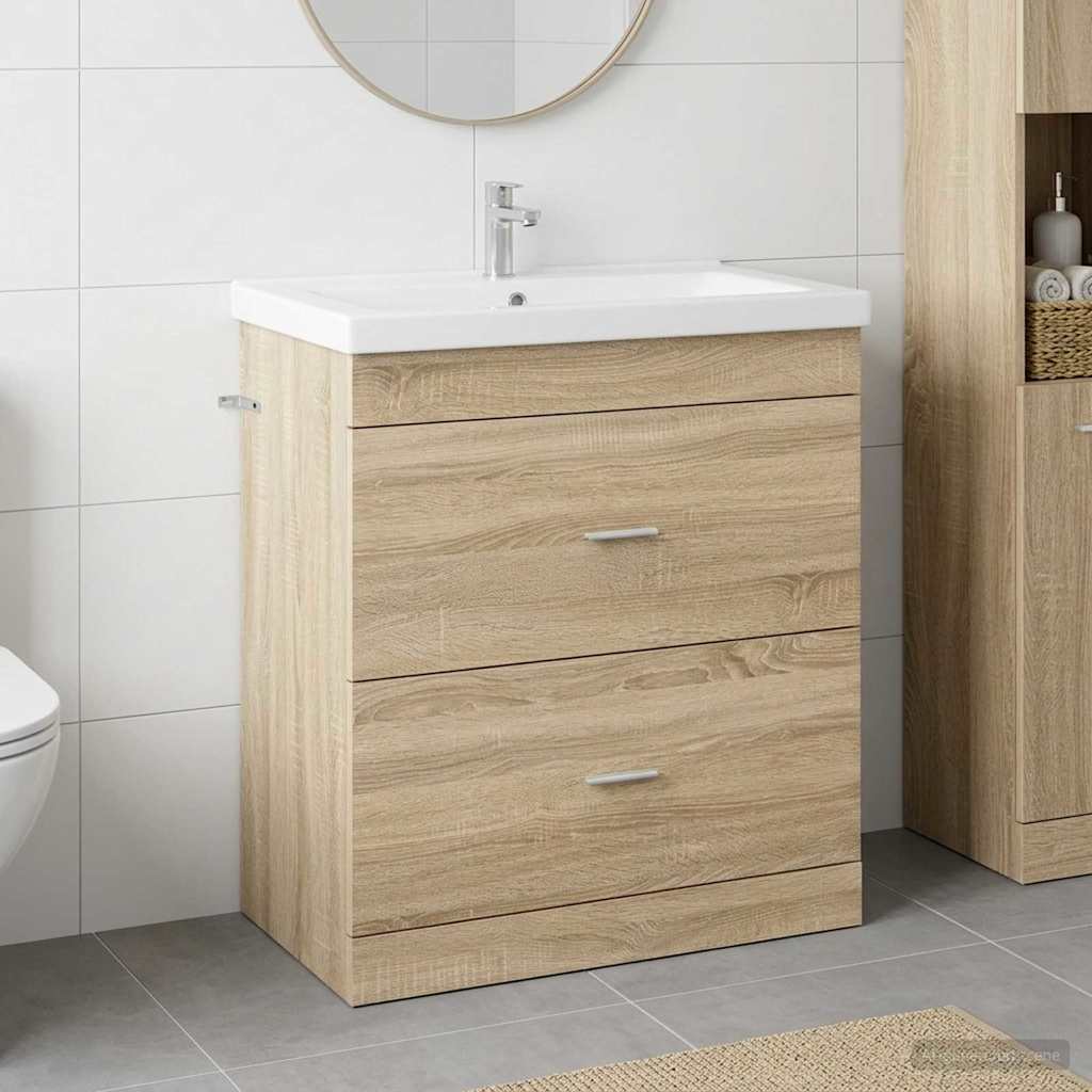 890714_1.jpg vidaXL Skriňa pod umývadlo do kúpeľne Dub sonoma 78,5 x 37,5 x 81 cm – Obrázok 1