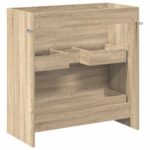 vidaXL Skriňa pod umývadlo do kúpeľne Dub sonoma 78,5 x 37,5 x 81 cm – Obrázok 6