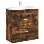 vidaXL Skriňa pod umývadlo do kúpeľne Dymový dub 78,5 x 37,5 x 81 cm – Obrázok 3