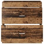 vidaXL Skriňa pod umývadlo do kúpeľne Staré drevo 78,5 x 37,5 x 81 cm – Obrázok 4