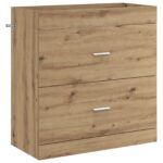 vidaXL Skriňa pod umývadlo do kúpeľne Dub artisan 78,5 x 37,5 x 81 cm – Obrázok 2