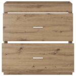 vidaXL Skriňa pod umývadlo do kúpeľne Dub artisan 78,5 x 37,5 x 81 cm – Obrázok 4