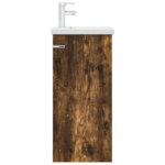 vidaXL Kúpeľňová skrinka s umývadlom Dymový dub 42 x 40 x 84,5 cm – Obrázok 4