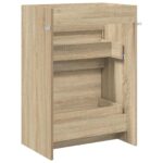 vidaXL Skriňa pod umývadlo do kúpeľne Dub sonoma 56 x 37,5 x 81 cm – Obrázok 6