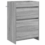 vidaXL Skriňa pod umývadlo do kúpeľne Sivý Sonoma 56 x 37,5 x 81 cm – Obrázok 2