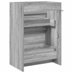 vidaXL Skriňa pod umývadlo do kúpeľne Sivý Sonoma 56 x 37,5 x 81 cm – Obrázok 6