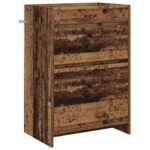 vidaXL Skriňa pod umývadlo do kúpeľne Staré drevo 56 x 37,5 x 81 cm – Obrázok 2