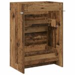 vidaXL Skriňa pod umývadlo do kúpeľne Staré drevo 56 x 37,5 x 81 cm – Obrázok 6