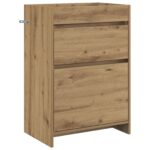 vidaXL Skriňa pod umývadlo do kúpeľne Dub artisan 56 x 37,5 x 81 cm – Obrázok 2