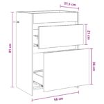vidaXL Skriňa pod umývadlo do kúpeľne Dub artisan 56 x 37,5 x 81 cm – Obrázok 9