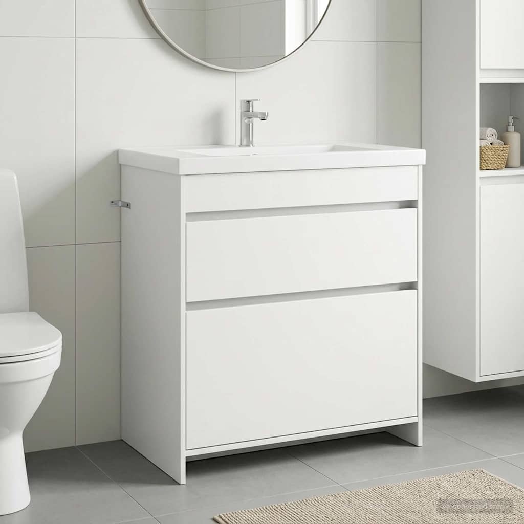 890736_1.jpg vidaXL Skriňa pod umývadlo do kúpeľne Biela 78,5 x 37,5 x 81 cm – Obrázok 1
