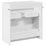 vidaXL Skriňa pod umývadlo do kúpeľne Biela 78,5 x 37,5 x 81 cm – Obrázok 6