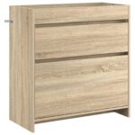 vidaXL Skriňa pod umývadlo do kúpeľne Dub sonoma 78,5 x 37,5 x 81 cm – Obrázok 2