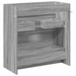 vidaXL Skriňa pod umývadlo do kúpeľne Sivý Sonoma 78,5 x 37,5 x 81 cm – Obrázok 6
