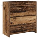 vidaXL Skriňa pod umývadlo do kúpeľne Staré drevo 78,5 x 37,5 x 81 cm – Obrázok 2