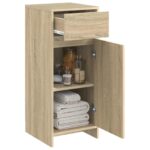 vidaXL Kúpeľňová skriňa Dub sonoma 35 x 36,5 x 85 cm Kompozitné drevo – Obrázok 3