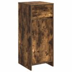vidaXL Kúpeľňová skriňa Dymový dub 35 x 36,5 x 85 cm Kompozitné drevo – Obrázok 2