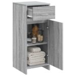 vidaXL Kúpeľňová skriňa Sivý Sonoma 35 x 36,5 x 85 cm Kompozitné drevo – Obrázok 3