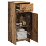 vidaXL Kúpeľňová skriňa Staré drevo 35 x 36,5 x 85 cm Kompozitné drevo – Obrázok 3