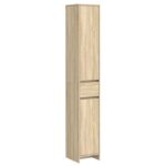 vidaXL Kúpeľňová skriňa Dub sonoma 30 x 33 x 190 cm Kompozitné drevo – Obrázok 2