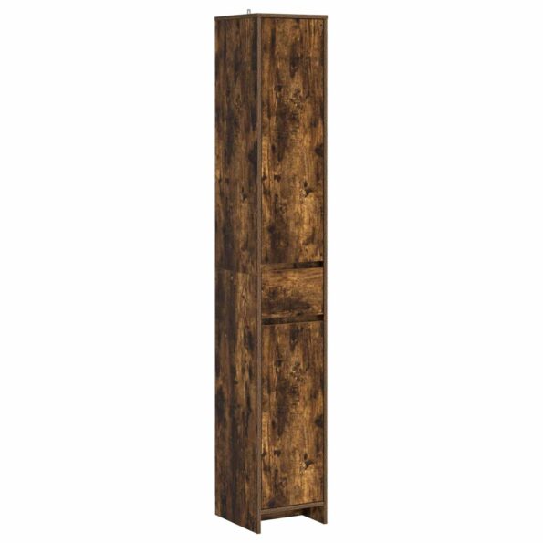 vidaXL Kúpeľňová skriňa Dymový dub 30 x 33 x 190 cm Kompozitné drevo – Obrázok 2