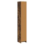vidaXL Kúpeľňová skriňa Dymový dub 30 x 33 x 190 cm Kompozitné drevo – Obrázok 5