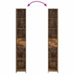 vidaXL Kúpeľňová skriňa Dymový dub 30 x 33 x 190 cm Kompozitné drevo – Obrázok 7