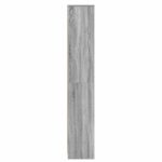 vidaXL Kúpeľňová skriňa Sivý Sonoma 30 x 33 x 190 cm Kompozitné drevo – Obrázok 4